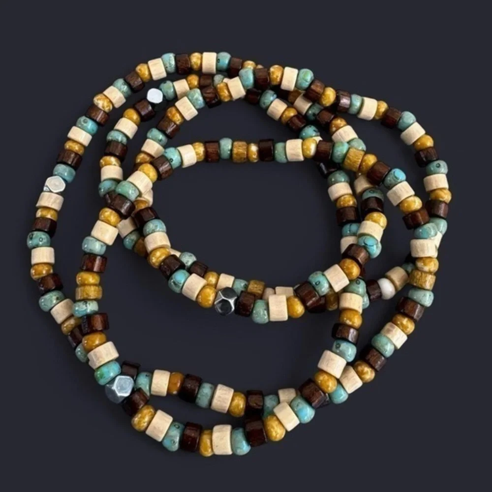 Rowan Boho Long Bead Necklace